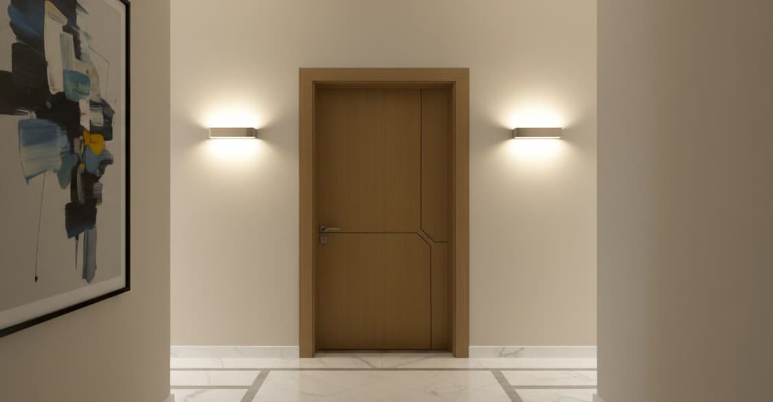 Premium WPC and Cast Aluminium door installation