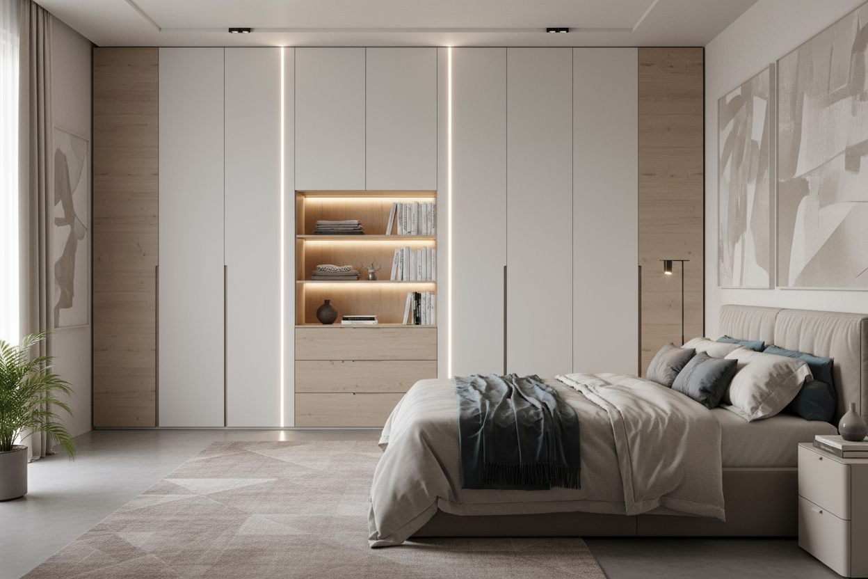 create an image of room wardrobes