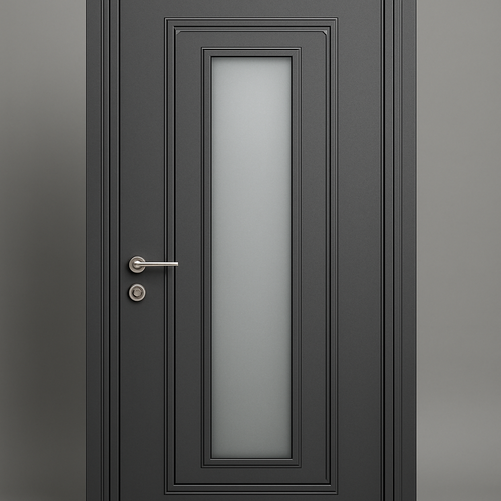 Modern villa entrance with premium doors and windows